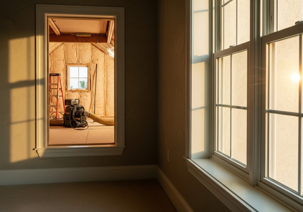 Energy-efficient window replacement and attic insulation upgrade in Palm Beach County