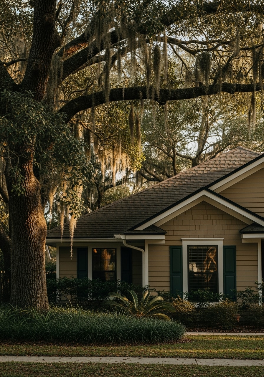 Gainesville home exterior showing typical neighborhood property and landscaping.