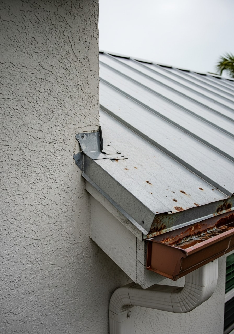 Close-up of a Keys home exterior showing saltwater-resistant finishes and design.